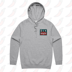 S / Grey / Small Front Print DIY Mum 🔨 – Unisex Hoodie
