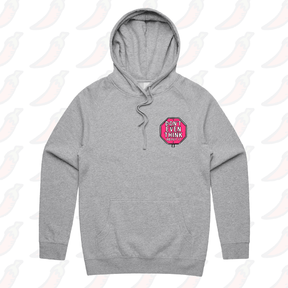 S / Grey / Small Front Print Don’t Even Think About It 🛑 - Unisex Hoodie