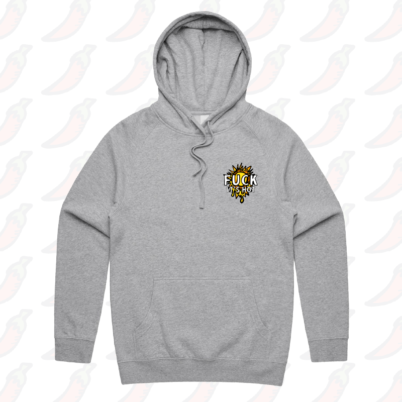 S / Grey / Small Front Print F It’s Hot ☀🤬 - Unisex Hoodie