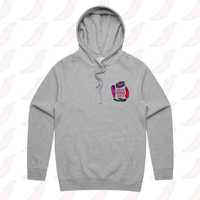 S / Grey / Small Front Print Good Vibes Only 🍡 – Unisex Hoodie