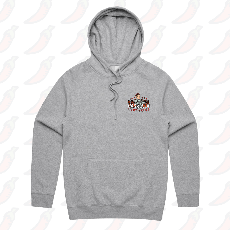 S / Grey / Small Front Print Hasbulla Fight Club 🥊- Unisex Hoodie