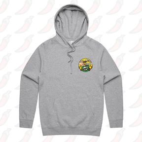 S / Grey / Small Front Print Just One Spoon 🥄 - Unisex Hoodie