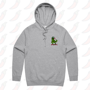 S / Grey / Small Front Print LICKALOTTAPUS 🦖👅- Unisex Hoodie