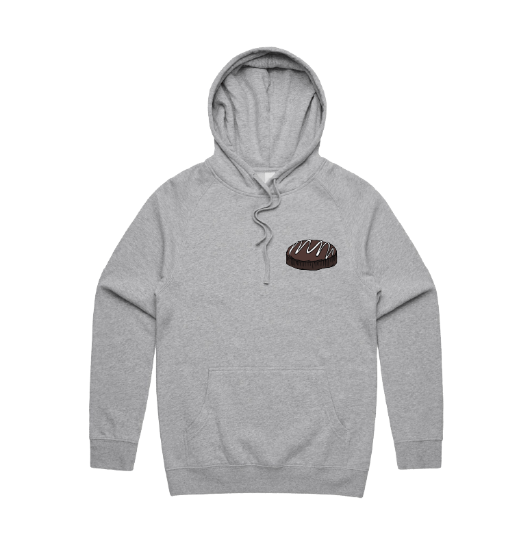 S / Grey / Small Front Print Mud Cake 🎂 - Unisex Hoodie