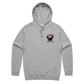 S / Grey / Small Front Print Puggin Love you 🐶❣️ - Unisex Hoodie