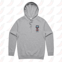 S / Grey / Small Front Print Save Water Drink Wine 🍷- Unisex Hoodie