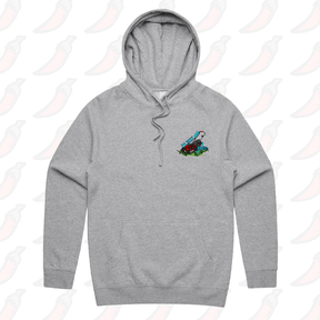 S / Grey / Small Front Print Sexy And I Mow It 😘 🌾 – Unisex Hoodie