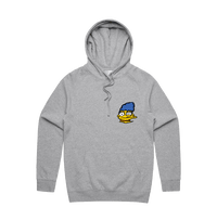 S / Grey / Small Front Print Smeared Marge 👕 - Unisex Hoodie