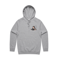 S / Grey / Small Front Print Smokin' Elon 💨 - Unisex Hoodie