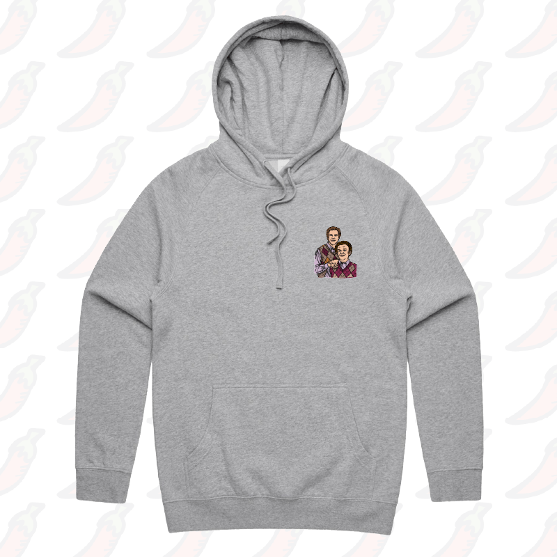 S / Grey / Small Front Print Step Brothers 👨🏽‍🤝‍👨🏻 - Unisex Hoodie