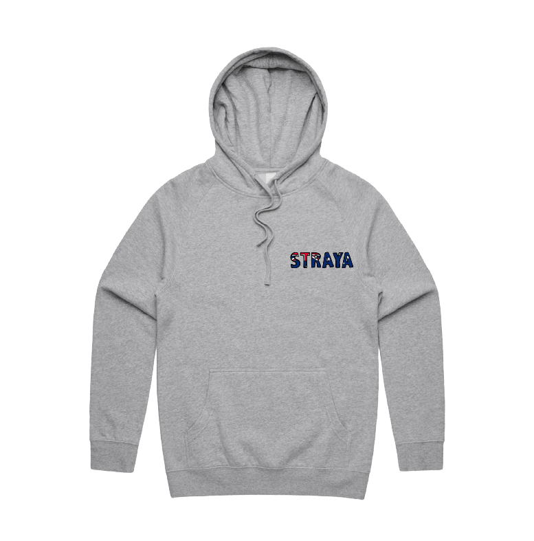 S / Grey / Small Front Print Straya 🐨 - Unisex Hoodie