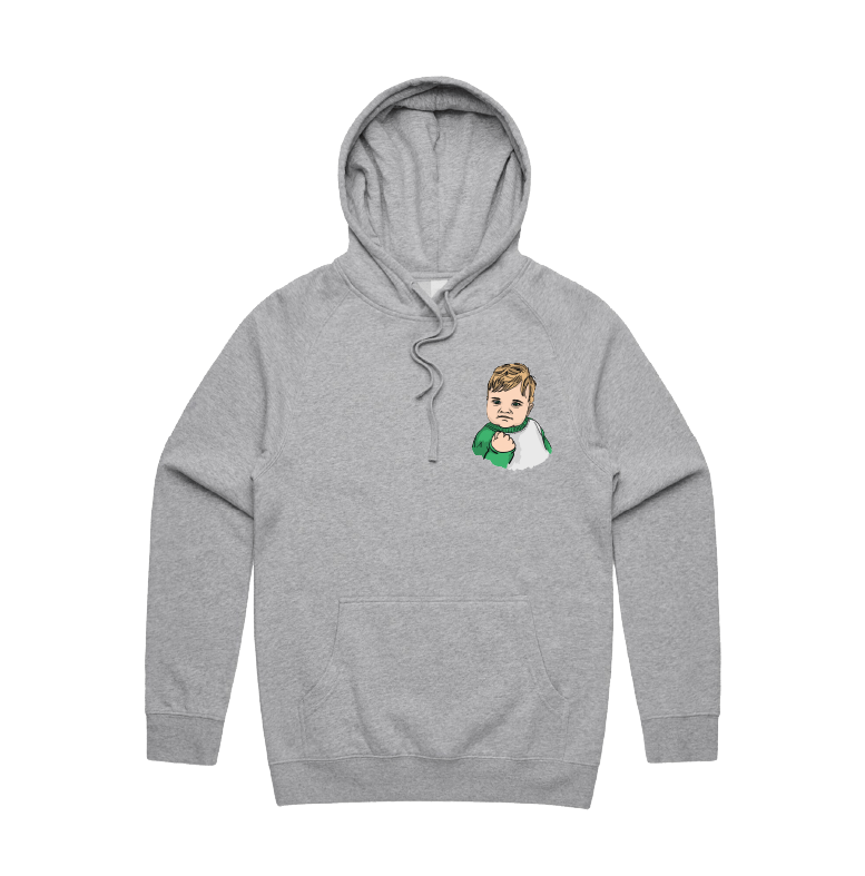 S / Grey / Small Front Print Success Kid ✊ - Unisex Hoodie