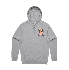 S / Grey / Small Front Print Unleash the Karen 😤 - Unisex Hoodie