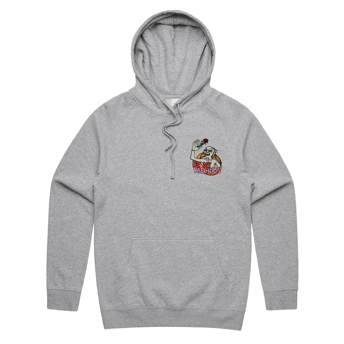 S / Grey / Small Front Print Valentines Precious 🌹 – Unisex Hoodie