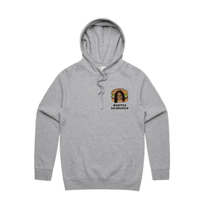 S / Grey / Small Front Print Whopper Goldburger 🍔 - Unisex Hoodie