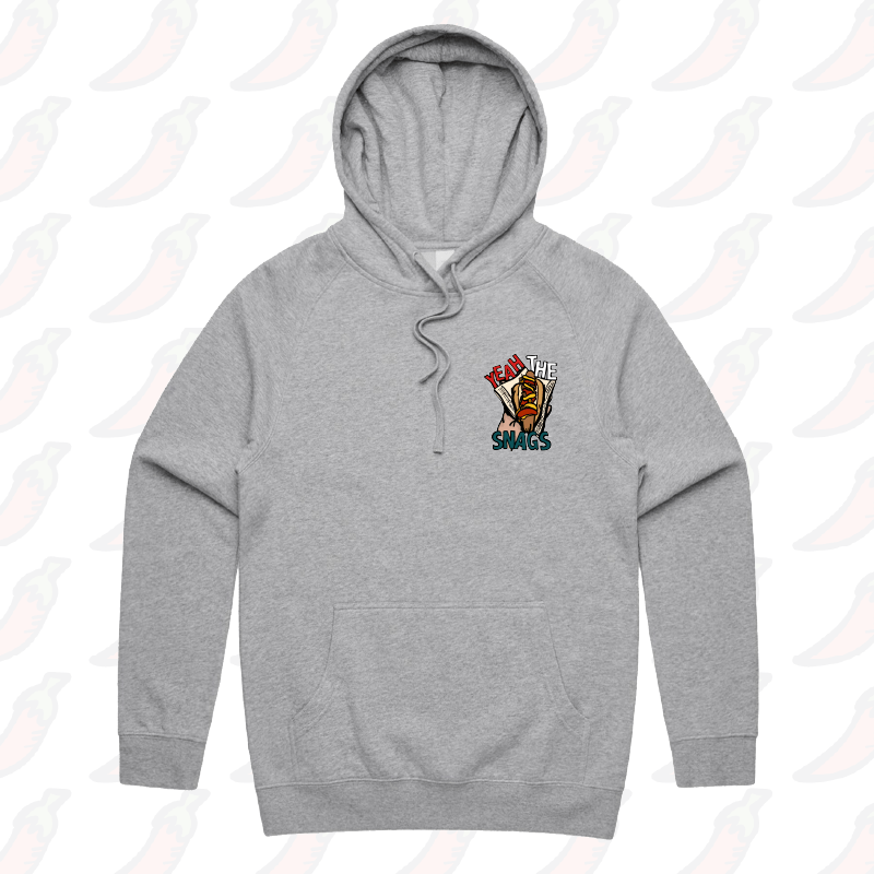 S / Grey / Small Front Print Yeah the Snags! (YTS!) 🌭 - Unisex Hoodie
