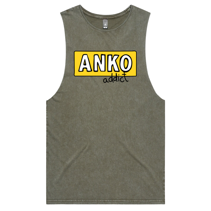 S / Moss / Large Front Design ANKO Addict 💉 - Tank