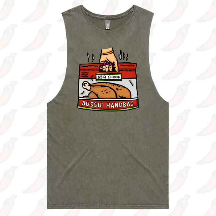 S / Moss / Large Front Design Aussie Handbag 🍗 – Tank