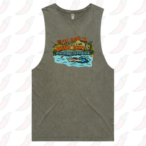 S / Moss / Large Front Design Bonnie Doon 🚤 - Tank