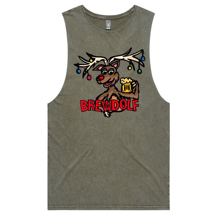 S / Moss / Large Front Design Brewdolf 🦌 – Tank