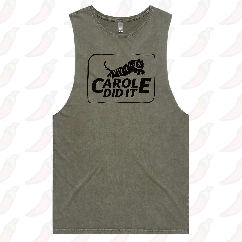 S / Moss / Large Front Design Carole Did It 🥩 - Tank