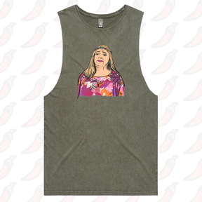 S / Moss / Large Front Design Cool Cats & Kittens 😸 - Tank