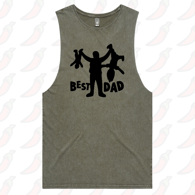 S / Moss / Large Front Design Dad’s Day Care 👨‍🍼 – Tank