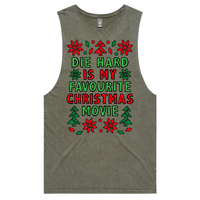 S / Moss / Large Front Design Die Hard Christmas 💥🎄 – Tank