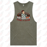 S / Moss / Large Front Design Hasbulla Fight Club 🥊 - Tank