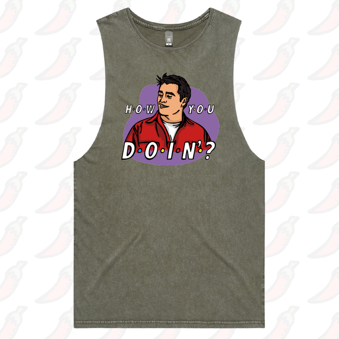 S / Moss / Large Front Design HOW YOU DOIN? 😏 – Tank