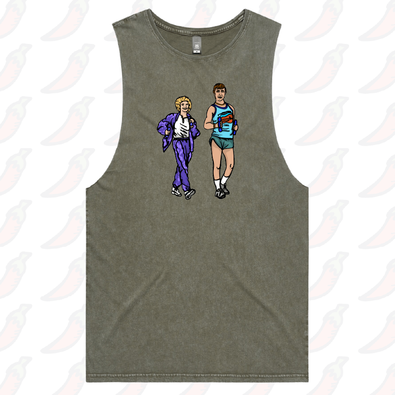 S / Moss / Large Front Design Kath & Kel 🚶‍♀️🚶‍♂️ - Tank
