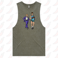 S / Moss / Large Front Design Kath & Kel 🚶‍♀️🚶‍♂️ - Tank