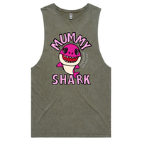 S / Moss / Large Front Design Mummy Shark 🦈 - Tank