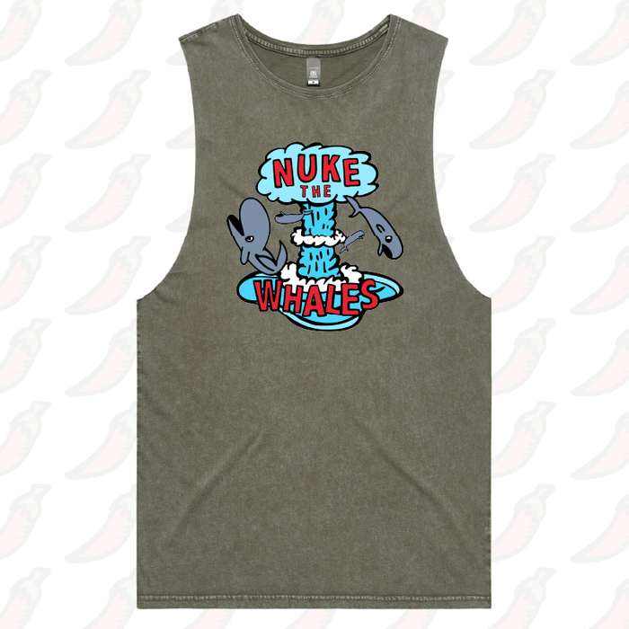 S / Moss / Large Front Design Nuke The Whales 💣🐳 – Tank