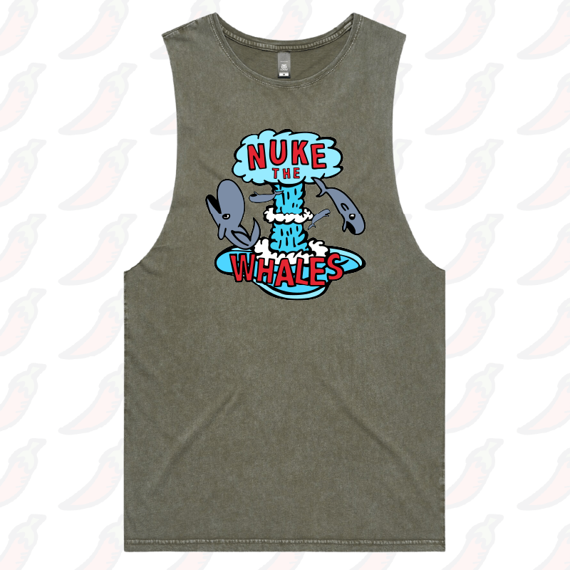S / Moss / Large Front Design Nuke The Whales 💣🐳 – Tank