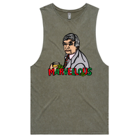 S / Moss / Large Front Design Richie Marvellous 🏏 – Tank