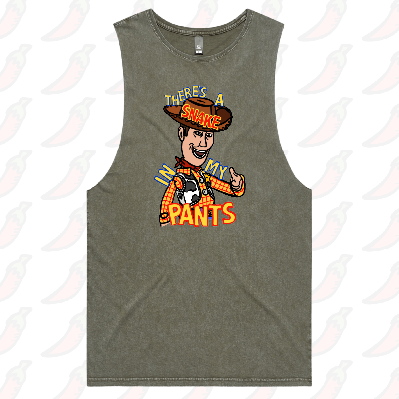 S / Moss / Large Front Design SNAKE IN MY PANTS 🐍 – Tank