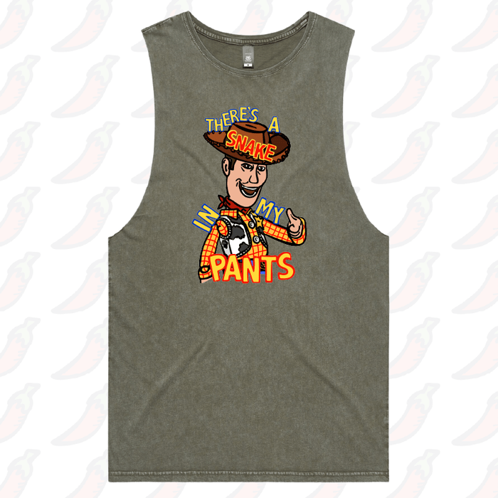 S / Moss / Large Front Design SNAKE IN MY PANTS 🐍 – Tank