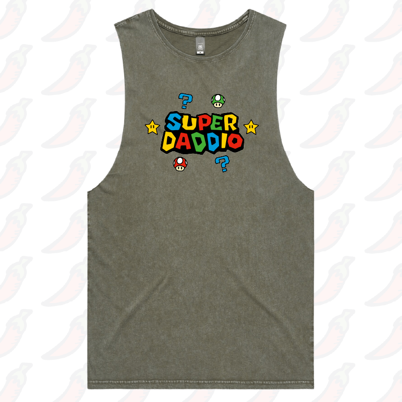 S / Moss / Large Front Design Super Daddio ⭐🍄 –  Tank