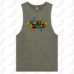 S / Moss / Large Front Design Super Daddio ⭐🍄 –  Tank