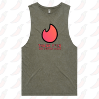S / Moss / Large Front Design Swipe Right 🔥– Tank