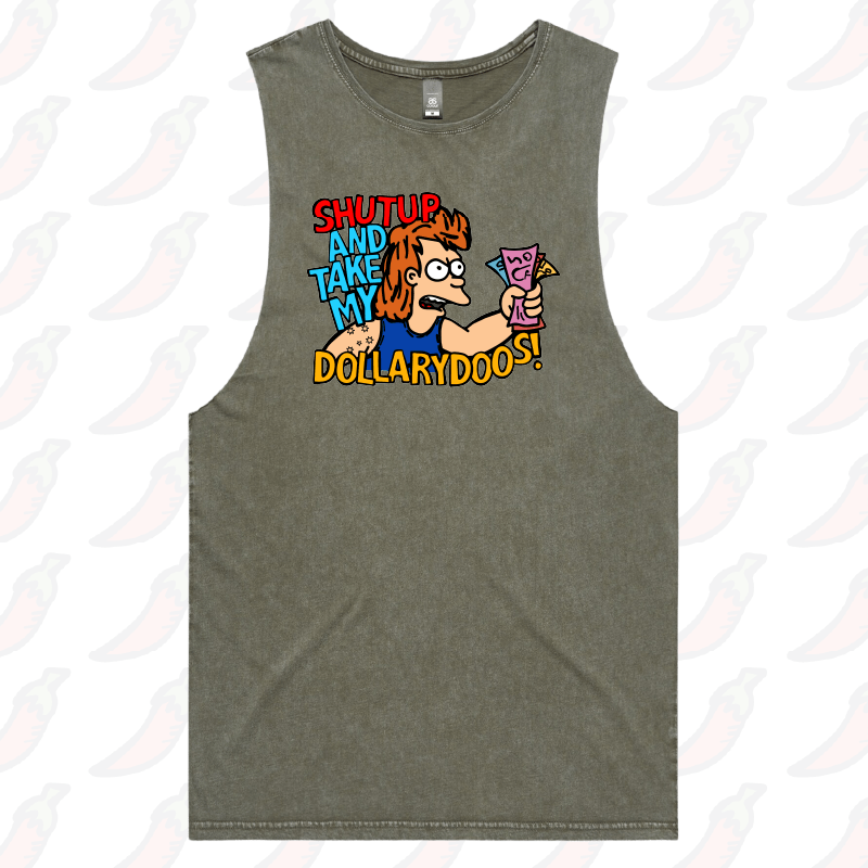 S / Moss / Large Front Design Take My Dollary Doos 💵 – Tank