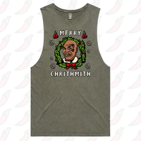 S / Moss / Large Front Design Tyson Christmas 🥊 - Tank