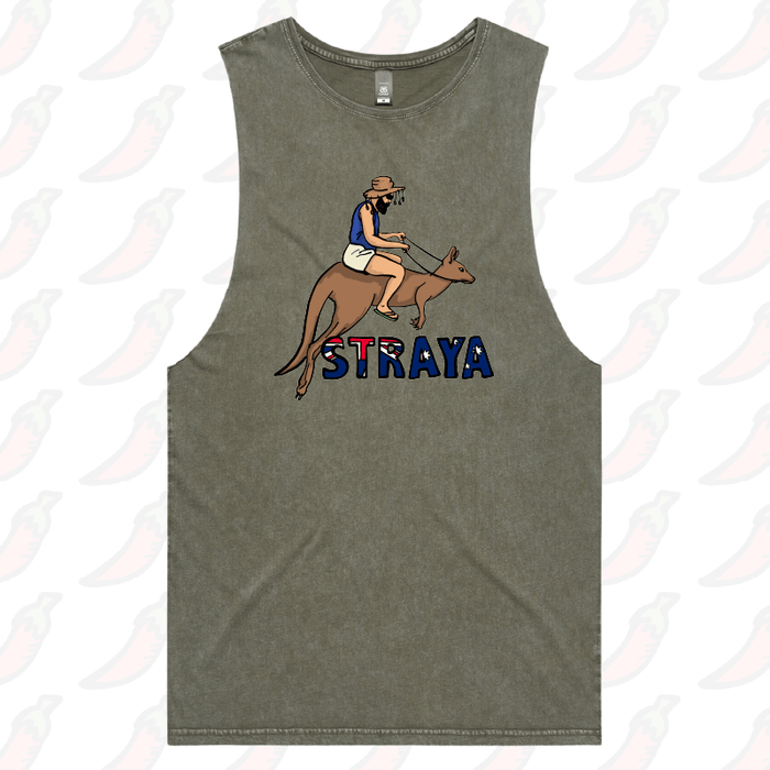 S / Moss / Large Front Design Uber Roo 🦘 - Tank