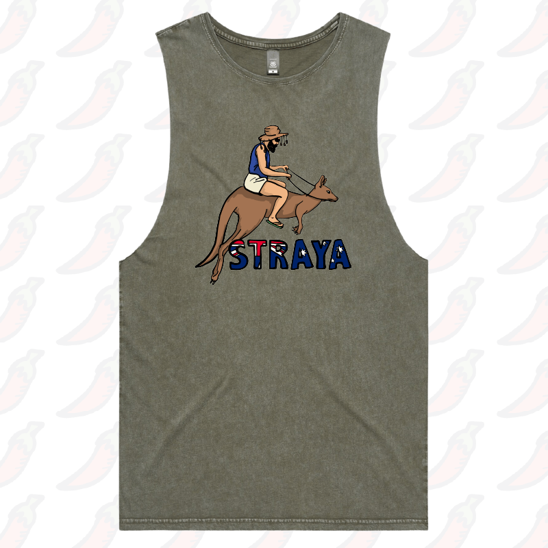 S / Moss / Large Front Design Uber Roo 🦘 - Tank