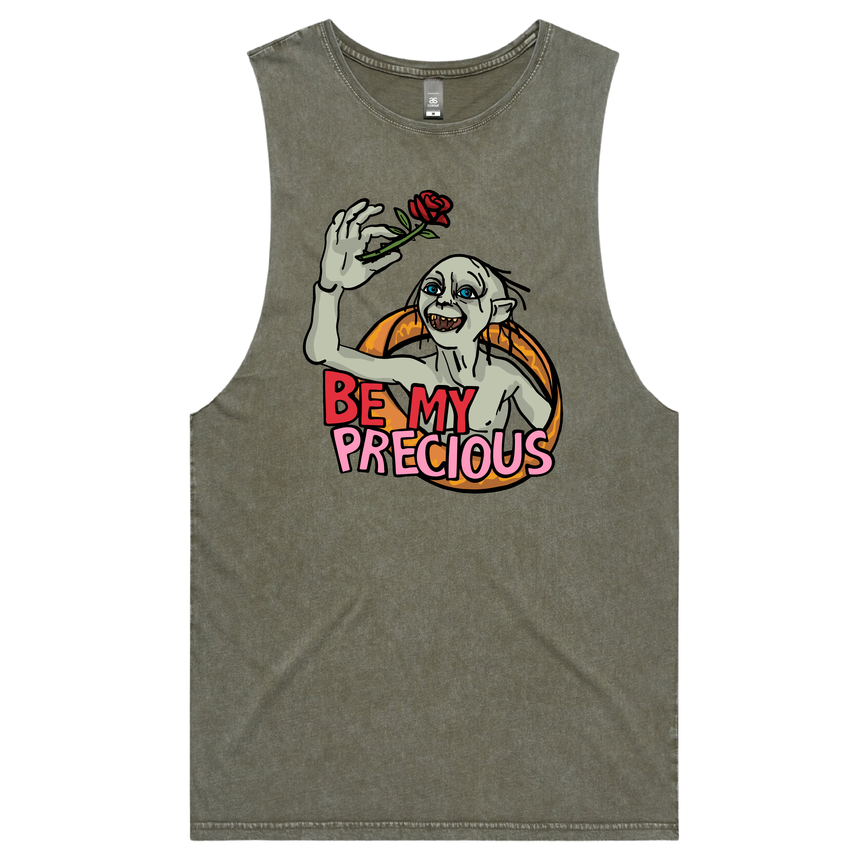 S / Moss / Large Front Design Valentines Precious 🌹 –  Tank