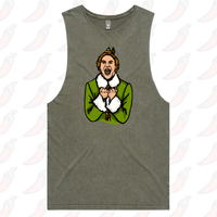 S / Moss / Large Front Design Will Ferrell Elf Christmas 🧝🎄- Tank