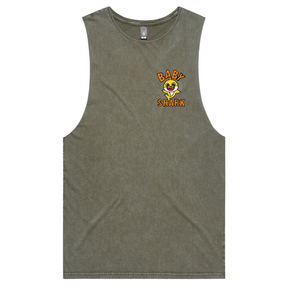 S / Moss / Small Front Design Baby Shark 🦈 - Tank