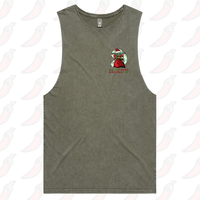 S / Moss / Small Front Design Baby Yoda Christmas 👶🎄- Tank