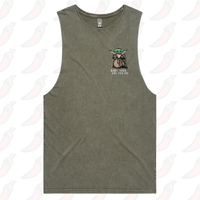 S / Moss / Small Front Design Baby Yoda Love 👽❤️- Tank